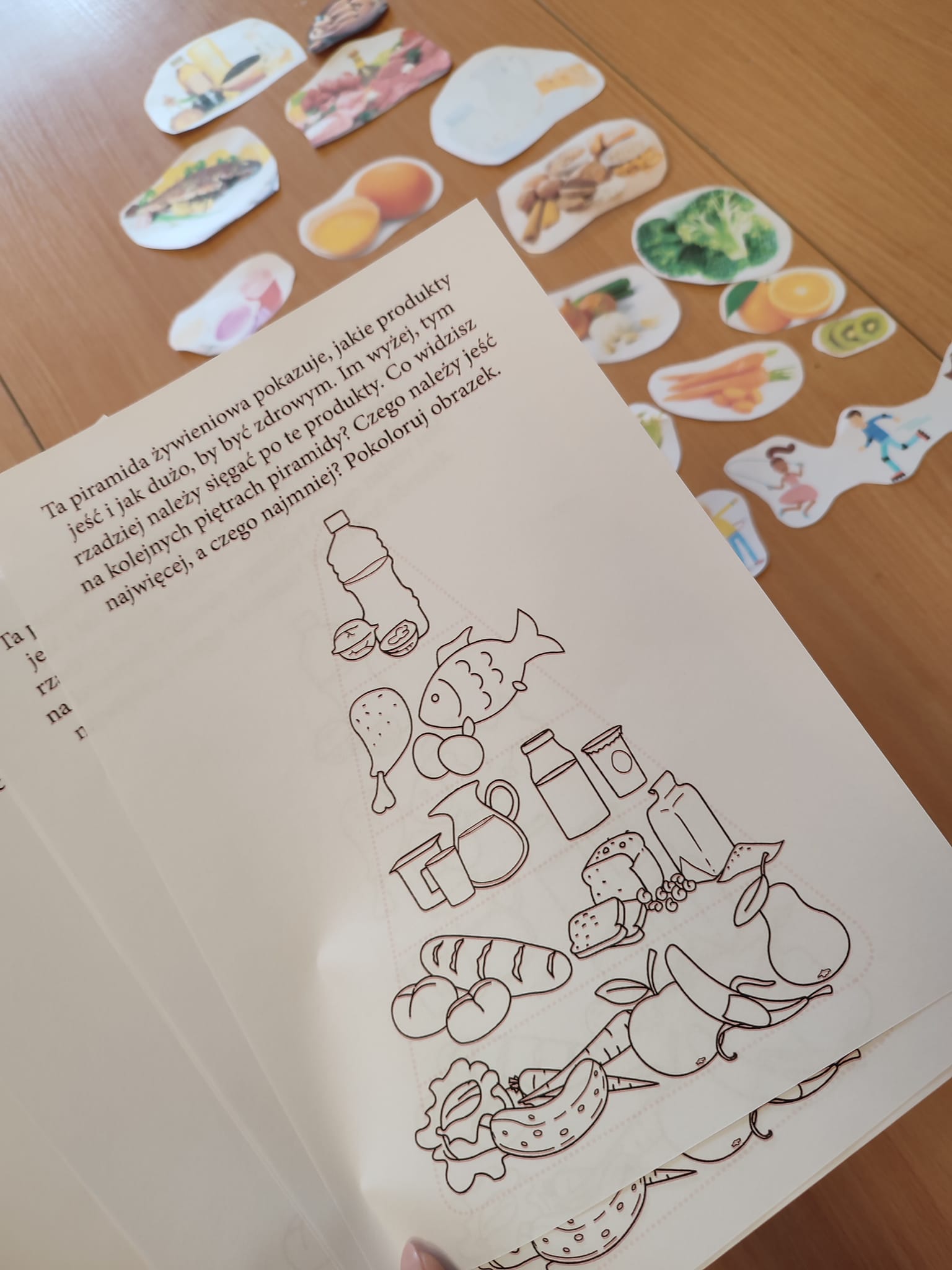 Materiały przygotowane do zajęć na temat zdrowego żywienia